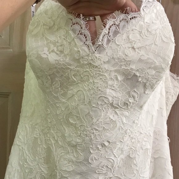 Lace Maggie Sottero Fit & Flare Wedding Dress - Picture 5 of 9